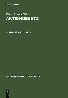 Hopt / Roth / Peddinghaus |  §§ 95-117 | Buch |  Sack Fachmedien