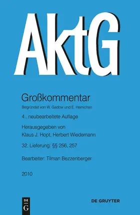 Bezzenberger / Hopt / Wiedemann |  §§ 256, 257 | Buch |  Sack Fachmedien