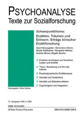 Grimm / Kapfhamer / Mathys |  Erzählen, Träumen und Erinnern. Erträge klinischer Erzählforschung | Buch |  Sack Fachmedien