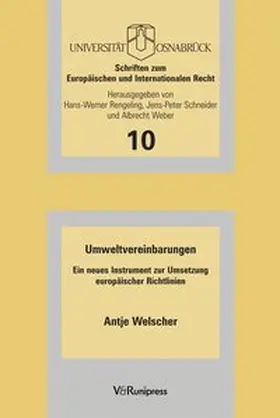 Welscher |  Umweltvereinbarungen | Buch |  Sack Fachmedien