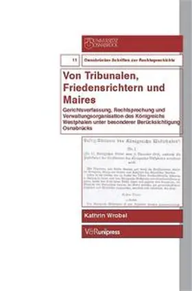 Wrobel |  Von Tribunalen, Friedensrichtern und Maires | Buch |  Sack Fachmedien