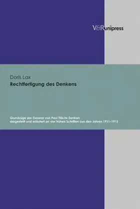 Lax |  Rechtfertigung des Denkens | Buch |  Sack Fachmedien
