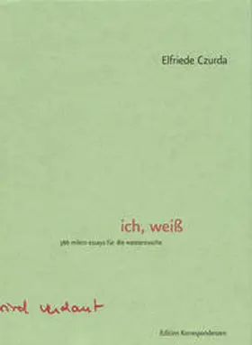 Czurda |  ich, weiß | Buch |  Sack Fachmedien