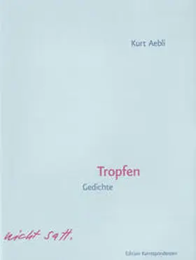 Aebli |  Tropfen | Buch |  Sack Fachmedien