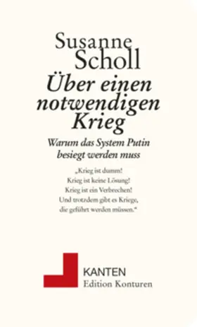 Susanne |  Über einen notwendigen Krieg | Buch |  Sack Fachmedien