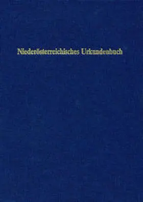 Zehetmayer |  Niederösterreichisches Urkundenbuch | Buch |  Sack Fachmedien