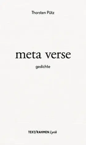 Pütz |  meta verse | Buch |  Sack Fachmedien