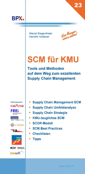 Siegenthaler / BPX |  SCM für KMU | eBook | Sack Fachmedien