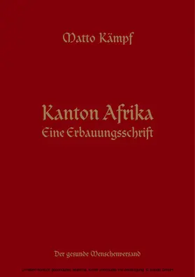 Kämpf |  Kanton Afrika | eBook | Sack Fachmedien