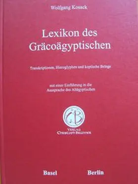 Kosack |  Lexikon des Gräcoägyptischen | Buch |  Sack Fachmedien