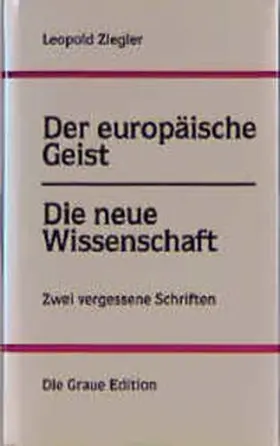 Ziegler / Latour |  Der europäische Geist /Die neue Wissenschaft | Buch |  Sack Fachmedien