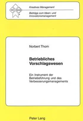 Thom / Losse |  Betriebliches Vorschlagswesen | Buch |  Sack Fachmedien