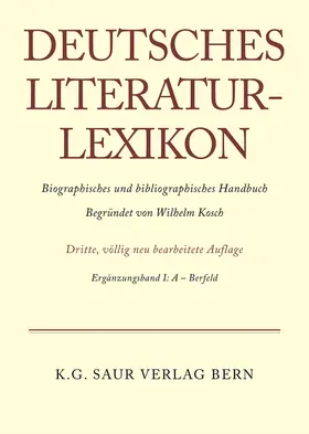Kosch |  A - Bernfeld | Buch |  Sack Fachmedien