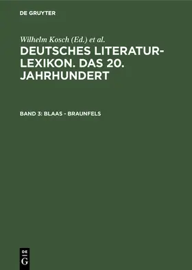 Hagestedt / Kosch | Blaas - Braunfels | Buch | 978-3-908255-03-1 | www2.sack.de