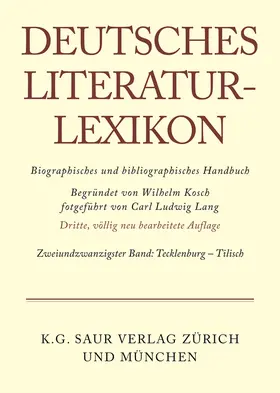 Kosch | Tecklenburg - Tilisch | Buch | 978-3-908255-22-2 | sack.de