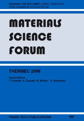 Chandra / Tsuzaki / Militzer |  THERMEC 2006 | Sonstiges |  Sack Fachmedien