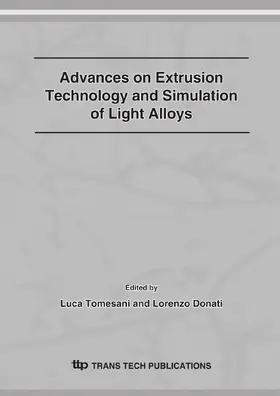 Tomesani / Donati |  Advances on Extrusion Technology and Simulation of Light Alloys | Sonstiges |  Sack Fachmedien