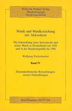 Eschenbacher |  Musik und Musikerziehung mit Akkordeon | Buch |  Sack Fachmedien