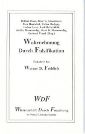 Bonn / Glanzmann / Hentschel |  Wahrnehmung durch Falsifikation | Buch |  Sack Fachmedien