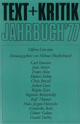 Heissenbüttel |  Jahrbuch '77 | Buch |  Sack Fachmedien