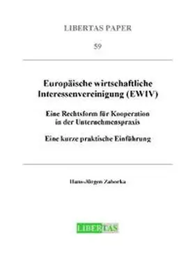 Zahorka |  Europäische wirtschaftliche Interessenvereinigung (EWIV) | Buch |  Sack Fachmedien