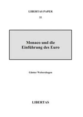 Weitershagen |  Monaco und die Einführung des Euro | Buch |  Sack Fachmedien