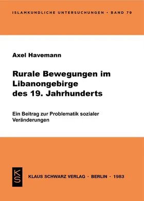 Havemann |  Rurale Bewegungen im Libanongebirge im 19. Jh. | Buch |  Sack Fachmedien