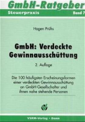 Prühs |  GmbH: Verdeckte Gewinnausschüttungen | Buch |  Sack Fachmedien