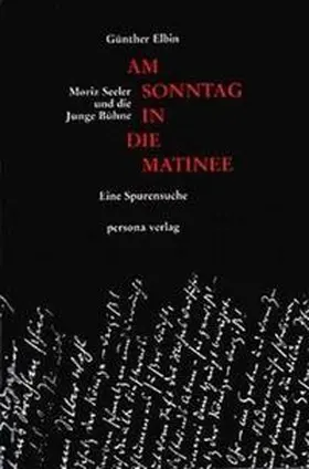 Elbin |  Am Sonntag in die Matinee | Buch |  Sack Fachmedien