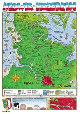 Schmidt |  Cartoonlandkarte Schleswig-Holstein | Sonstiges |  Sack Fachmedien