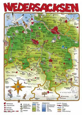 Schmidt |  Cartoonlandkarte Niedersachsen | Sonstiges |  Sack Fachmedien