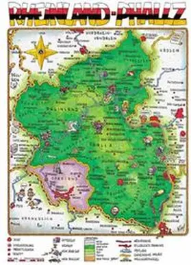 Schmidt |  Cartoonlandkarte Rheinland-Pfalz | Sonstiges |  Sack Fachmedien