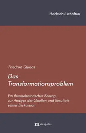 Quaas |  Das Transformationsproblem | Buch |  Sack Fachmedien
