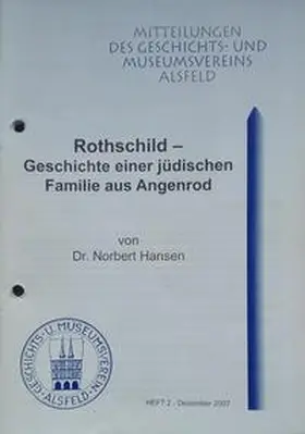 Hansen |  Rothschild - Geschichte einer jüdischen Familie aus Angenrod | Buch |  Sack Fachmedien