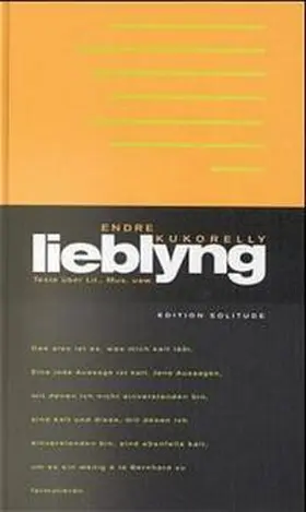 Kukorelly |  Lieblyng | Buch |  Sack Fachmedien
