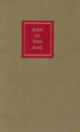 Meyer / Goetz-Hardt |  Briefe an Ernst Hardt | Buch |  Sack Fachmedien