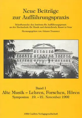 Trummer |  Alte Musik - Lehren, Forschen, Hören | Buch |  Sack Fachmedien