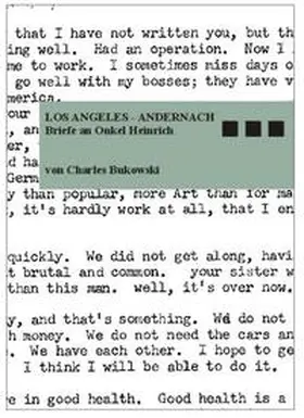 Bukowski |  Los Angeles - Andernach | Buch |  Sack Fachmedien