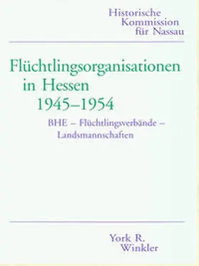Winkler |  Flüchtlingsorganisationen in Hessen 1945-1954 | Buch |  Sack Fachmedien