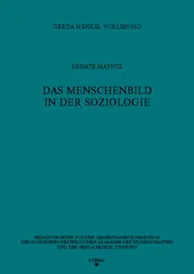 Mayntz |  Das Menschenbild in der Soziologie | Buch |  Sack Fachmedien