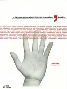 Schreiber |  Internationales Literaturfestival Berlin (3.) | Buch |  Sack Fachmedien