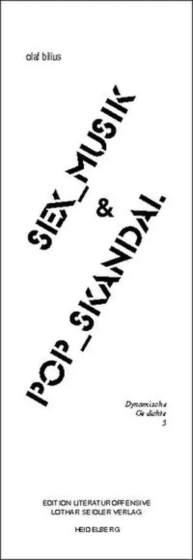 Bilius |  Sex=Musik & Pop=Skandal | Buch |  Sack Fachmedien