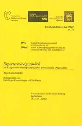 Kemmelmeyer / Martin |  Expertenrundgespräch zur Kooperation musikpädagogischer Forschung in Deutschland | Buch |  Sack Fachmedien