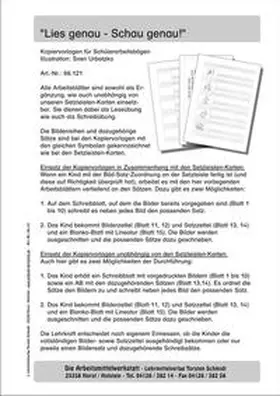 Schmidt |  Kopiervorlagen "Lies genau – Schau genau" | Sonstiges |  Sack Fachmedien