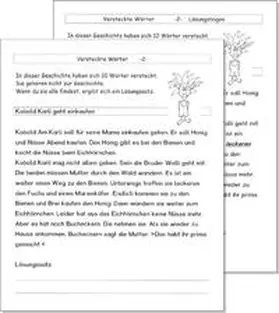 Schmidt |  Kopiervorlagen "Versteckte Wörter" (Kobold Karli) | Sonstiges |  Sack Fachmedien