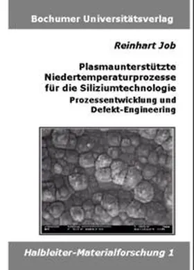 Job |  Plasmaunterstützte Niedertemperaturprozesse für die Siliziumtechnologie | Buch |  Sack Fachmedien