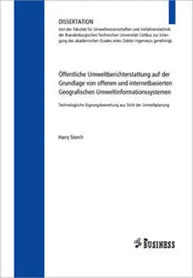 Storch |  Öffentliche Umweltberichterstattung auf der Grundlage von offenen und internetbasierten Geografischen Umweltinformationssystemen | Buch |  Sack Fachmedien