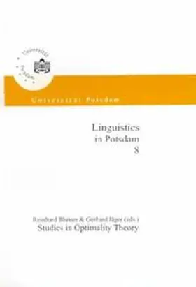 Wartena / Jäger / Blutner |  Studies in Optimality Theory | Buch |  Sack Fachmedien