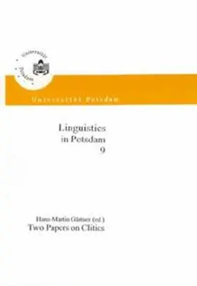 Fischer / Gärtner / Steinbach |  Two Papers on Clitics | Buch |  Sack Fachmedien