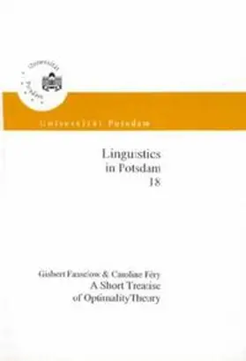 Fanselow / Féry |  A short treatise of optimalit theory | Buch |  Sack Fachmedien